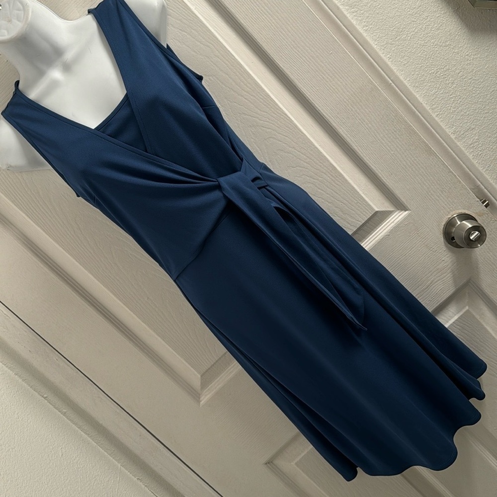Brand new LOFT Ann Taylor Blue sleeveless Cross dress  Size 2